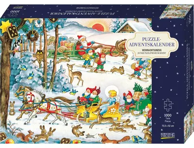 Produktbild von Puzzle-Adventskalender 'Weihnachtsumzug'