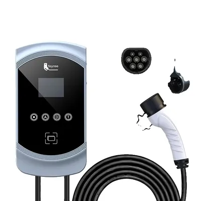 Produktbild von EV-Ladegerät, 32A Schnellladung, APP-Steuerung, 11KW 16A 3-Phasen, TYPE2