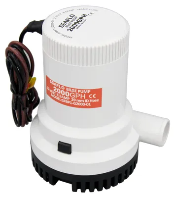 Produktbild von Marine-Lenzpumpe - Tauchbare Elektrische Wasserpumpe - 12 V - 2000 GPH - Leistungsstark - Für Boot, Wohnmobil und Yacht