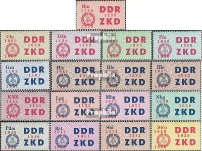 Produktbild von Briefmarken DDR 1964 Mi DC16-DC30 (kompl.Ausg.) mit DC 22I, II und III postfrisch Staatswappen