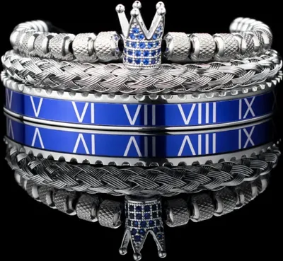 Produktbild von Armbänder GE-34387 - Eleganz in Silber und Blau KP34387