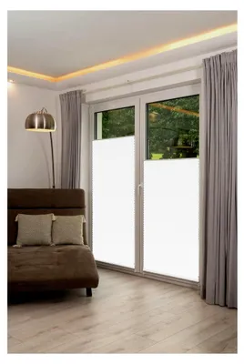 Produktbild von K-home Klemmfix-Plissee Weiß 65 x 210 cm (B x L) Lichtschutz