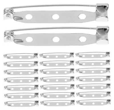 Produktbild von 40stücke Brosche Anstecknadel mit Nadelverschluss Sicherheitsnadel-schmuck für Bastelarbeiten Metallnadeln als Kleidernadel Diy-broschenherstellung mit Schmuck-sicherheitsnadeln