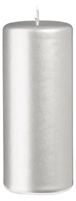Produktbild von Stumpenkerzen Silber 120 x Ø 50 mm, 12 Stück