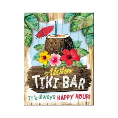 Image de Nostalgic-Art - Aimant 6 x 8 cm - Open Bar - Tiki Bar