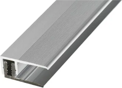 Produktbild von Abschlussprofil PROLINE PROVARIO UNI 7-18 mm Aluminium 100 cm schraubbar eloxiert silber Abschlussleiste Übergangsprofil Übergangsleiste Höhenausgleichsprofil Anpassungsprofil