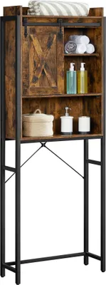 Produktbild von VASAGLE Badregal Toilettenregal, Badezimmerregal, mit Schrank, Stahlgestell
