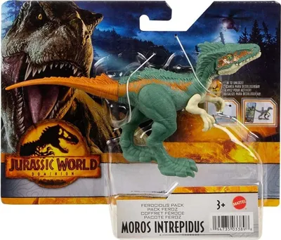 Produktbild von Mattel HDX18 Jurassic World Ferocious Pack Dino Moros Intrepidis