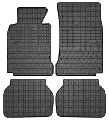 Immagine prodotto di Tappetini auto in gomma adatto per BMW 5 E39 (1996-2004, berlina, station wagon, touring) neri, set 4 pz, con fissaggi