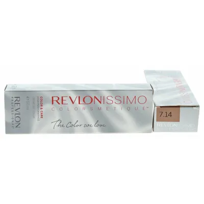 Produktbild von Revlon Professional Revlonissimo Colorsmetique 7.14 Mittelblond Kastanie Haarfarben