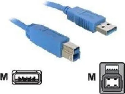 Produktbild von Delock - USB-Kabel - USB Typ A (M) zu USB Type B (M) - USB 3.0 - 5 m