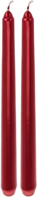 Produktbild von Rote Stabkerzen aus Paraffinwachs, 2 x 22 cm, 2er-Set