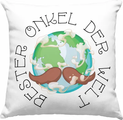 Produktbild von Trendation - Bester Onkel Der Welt Deko-Kissen mit Füllung 40x40 Geschenk Geburtstag Weihnachten Lustig Geschenkideen von Nichte Lieblingsonkel (Grün)