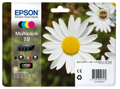 Produktbild von Epson Multipack 18 Claria Home Tintenpatrone
