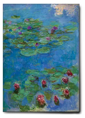 Immagine prodotto di Giallobus - Momento ninfee - Claude Monet - 100L x 140l cm - Quadro - Tela Canvas Telaio Standard