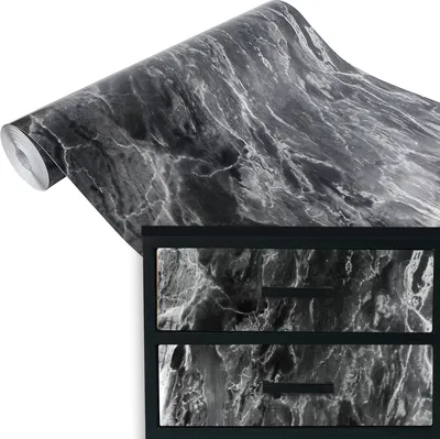 Produktbild von Klebefolie Möbel 67x100 cm - Marmi Silber - Möbelfolie selbstklebend in Deko-Stil - Folie für Möbel zur einfachen Renovierung von Türen, Tischen und Regalen - Klebefolie dekorativ und abwaschbar