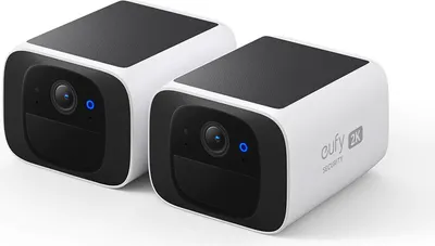 Obrázok produktu pre Eufy SoloCam E220 - Sieťová bezpečnostná kamera - vonkajšia - odolná voči poveternostným vplyvom - farebná (deň a noc) - 2K - zvuk - bezdrôtová - Wi-Fi - 2,4 GHz rádio (balenie 2 ks)