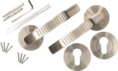 Zdjęcie produktu dla KOTARBAU® zestaw klamek 120 mm satyna PZ profil bebenka uniwersalny