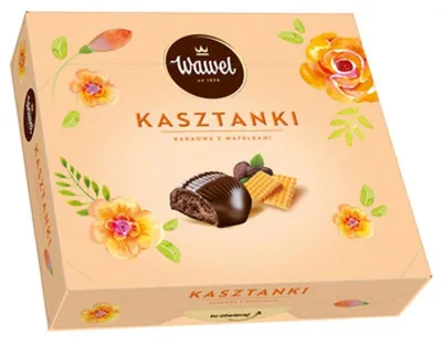 Zdjęcie produktu dla Wawel Kasztanki Kakaowe z Wafelkami 330g