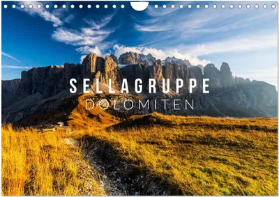 Produktbild von Sellagruppe. Dolomiten (Wandkalender 2025 DIN A4 quer), CALVENDO Monatskalender