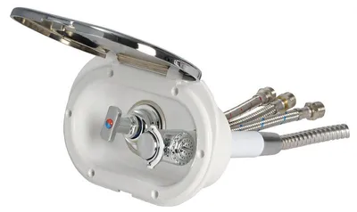 Image de Boîte de douche tuyau en acier VA 2,5 m , 1 pièce