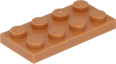 Produktbild von LEGO: 50 Platten, Größe 2x4 Noppen in Nougat
