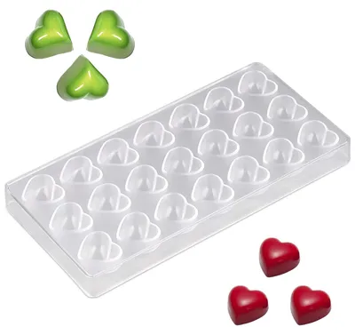 Pralinenform 28x15,5 cm Polycarbonat 21 Mulden