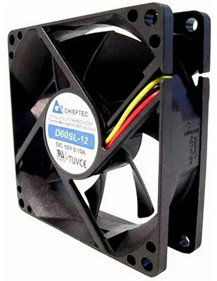 Imagen del producto de Ventilador de cojinetes deslizantes CHIEFTEC, 60 x 60 x 25 mm