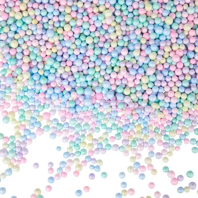 Productafbeelding van Bunte Schuimstofballen 7mm tot 10mm - 25g voor DIY Decoratie