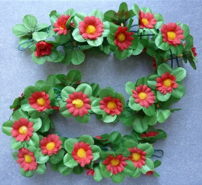 Produktbild von Sonnenblumen Girlanden rot ca. 120 cm lang