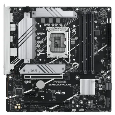 Obrázok produktu pre ASUS PRIME B760M-PLUS, Intel, LGA 1700, Intel® Celeron®, Intel® Pentium® Gold, Intel® Core™ i3, Intel® Core™ i5, Intel® Core™..., LGA 1700, DDR5-SDRAM, 192 GB