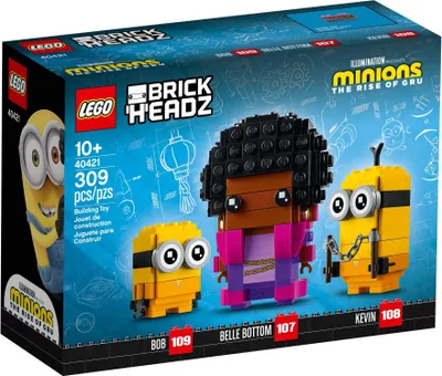 Produktbild von LEGO® BrickHeadz 40421 Belle Bottom, Kevin & Bob - 309 Teile