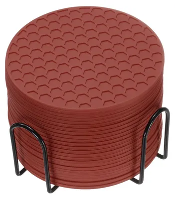 Immagine prodotto di Set di 24 sottobicchieri in silicone con supporto