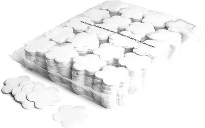 Produktbild von Magic FX Slowfall Konfetti Blumenförmig Ø 55mm - Weiß 1kg