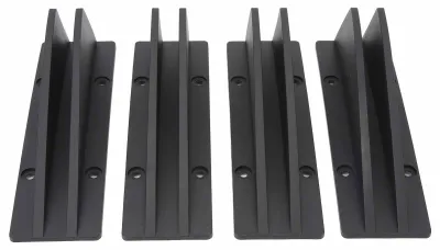 Image de 4 pièces Spoiler arrière sport universel Diffuseur de châssis Aileron arrière pour série 1 E90 E91 Noir
