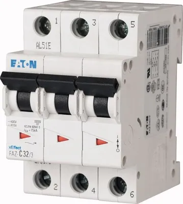 Produktbild von Leitungsschutzschalter (MCB), 1 A, 3p, Charakteristik: K 278902 EATON