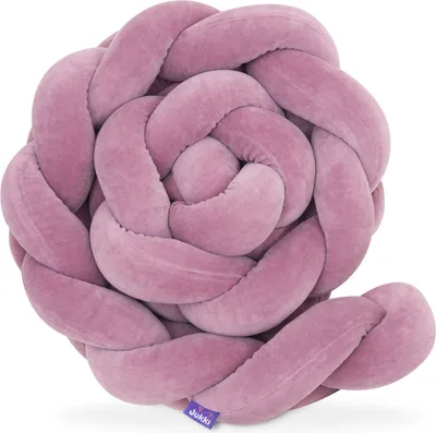 Produktbild von Bettschlange geflochten 200 cm [Alt Rosa] Bettumrandung Zopfschlange Babybett Schlange