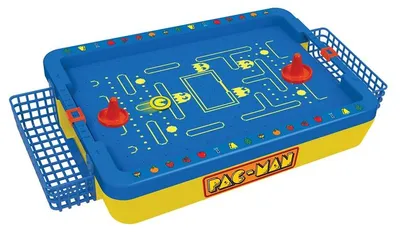 Image de Jeu d'arcade de mini-hockey sur table Pac-Man de Merchant Ambassador - 35,8 x 19 x 7 cm