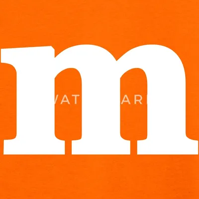 Produktbild von Spreadshirt Buchstabe M Kostüm Karneval Fasching Gruppen Kinder T-Shirt, 110/116 (5-6 Jahre), Orange