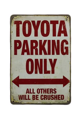 Produktbild von Toyota Parking only - Retro blechschild - Parken - Vintage blechschild - Metallschild - Metall poster - Blechschild