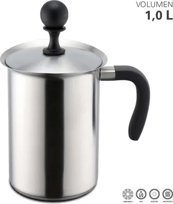 Produktbild von Milchaufschäumer, manuell, 1 Liter - Weis