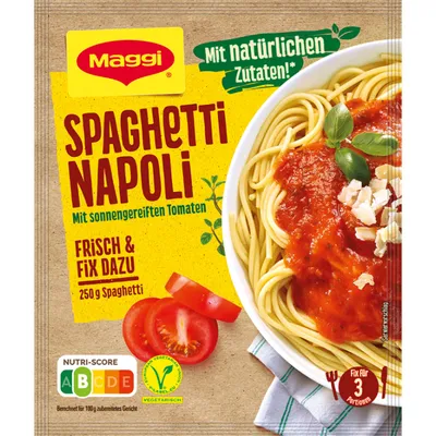 Immagine prodotto di Maggi Fix per Spaghetti Napoli con pomodori maturati al sole 42g