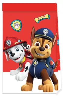 Zdjęcie produktu dla Zestaw torebek prezentowych Paw Patrol "Gotowi do Akcji" - 4 sztuki radości na każdą okazję dla małych fanów! Idealne na urodziny i inne wyjątkowe chwile!
