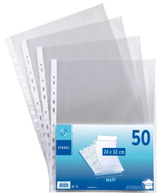 Immagine prodotto di Viquel, 50 buste per brochure in polipropilene, formato 24 x 32
