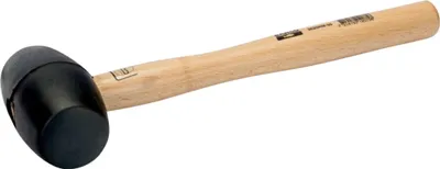 Produktbild von Bahco Gummihammer mit Holzstiel, 440 g