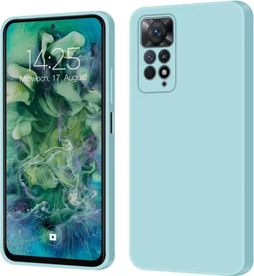 Produktbild von Hülle für Xiaomi Redmi Note 11 / 11S Case Cover Bumper Silikon Softgrip Schutzhülle Farbe: Hellblau