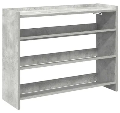 Immagine prodotto di vidaXL Portascarpe grigio cemento 80x25x62 cm Materiale a base di legno