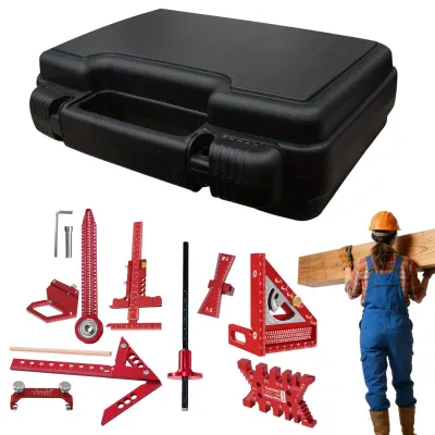 Productafbeelding van 10-Delige Houtbewerking Meetgereedschap Set