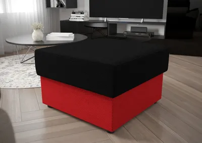 Image de Tabouret OPHELIA – noir / rouge