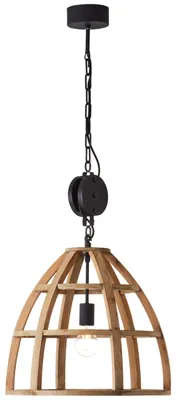 Produktbild von BRILLIANT Pendelleuchte 47cm Matrix Nature braun IP20 E27 60 Watt dimmbar g. f. Normallampe